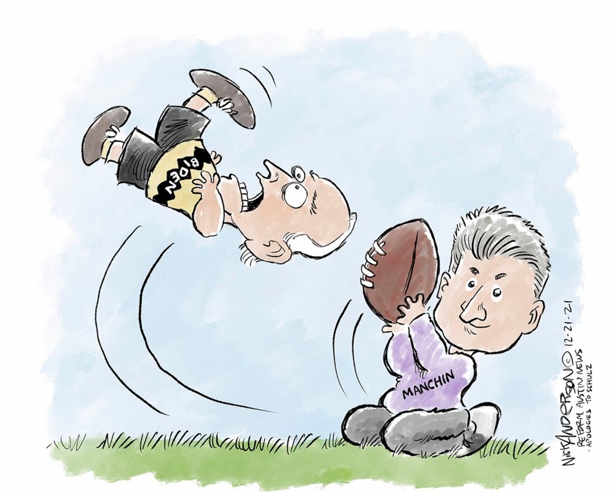 WEEK IN CARTOONS: Omicron Christmas, Joe Manchin and more