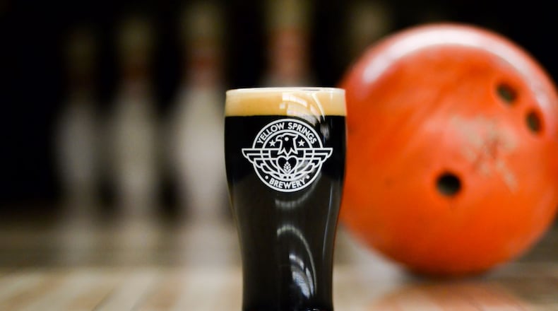 Yellow Springs Brewery's Bush League Psych-Out Coffee Milk Stout, brewed in collaboration with the Little Art Theatre to celebrate a showing of "The Big Lebowski."