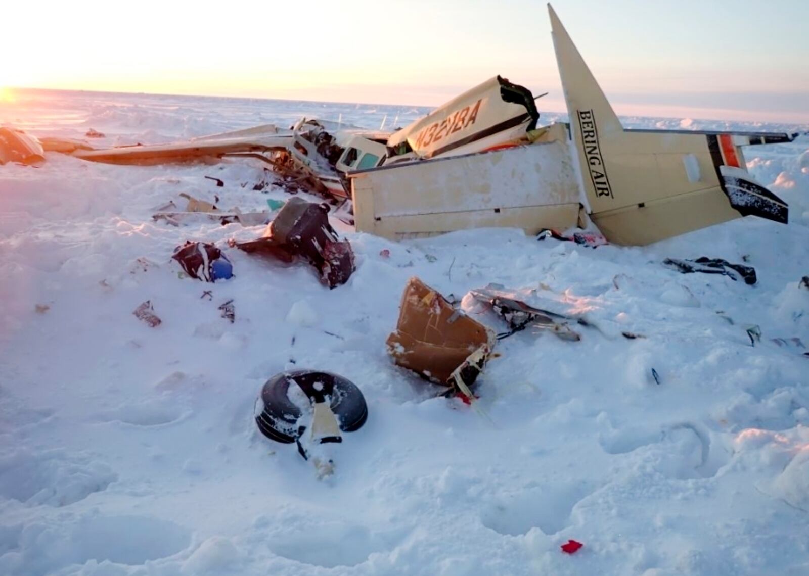 This image released by the National Transportation Safety Board, shows ice accumulation that was observed by investigators on the rear stabilizers of a plane, Feb. 7, 2025, the day after after a small commuter plane that crashed in western Alaska on a flight that was bound for the hub community of Nome. (National Transportation Safety Board via AP, File)