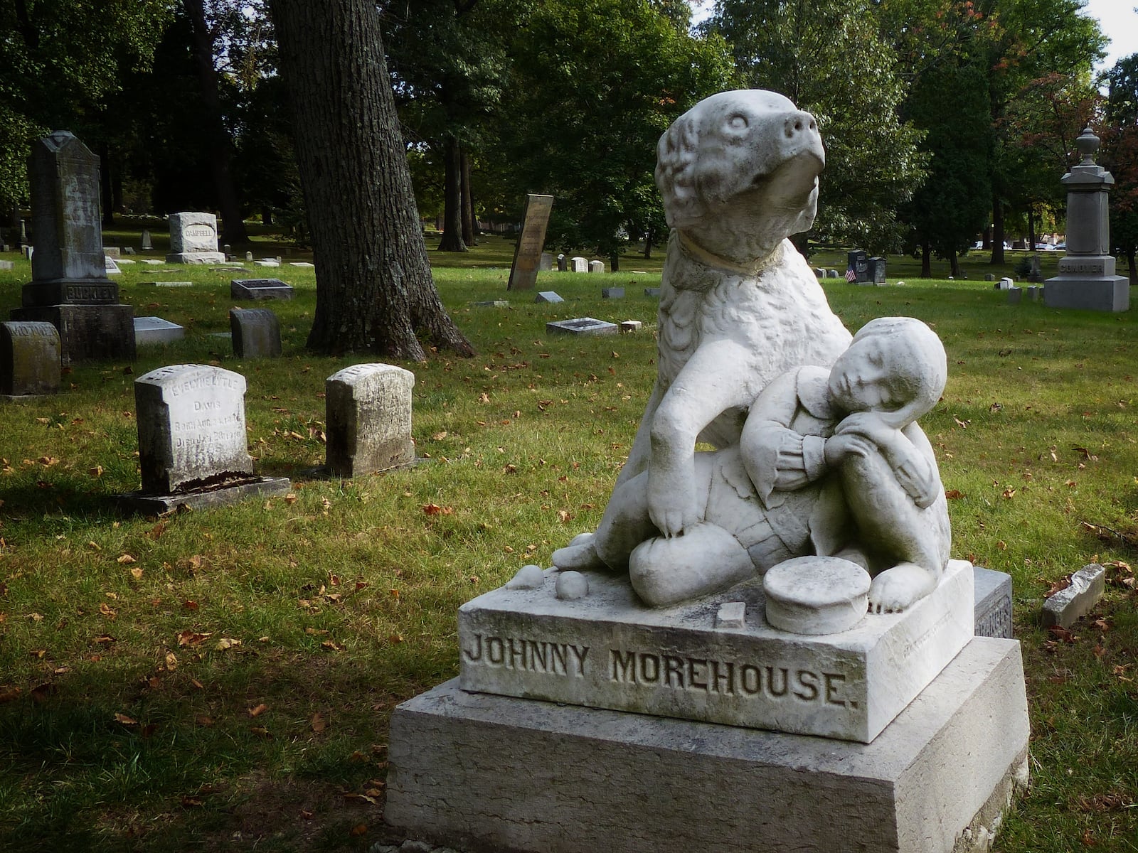 The Woodland Cemetery burial site of Johnny Morehouse. FILE