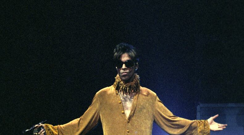 A photo from Prince’s Sept. 19, 1997, show at Wright State University’s Ervin J. Nutter Center. WRIGHT STATE UNIVERSITY