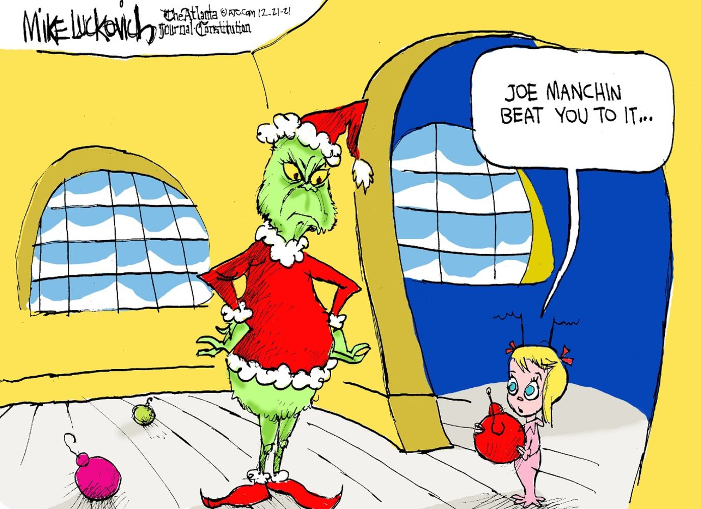 WEEK IN CARTOONS: Omicron Christmas, Joe Manchin and more