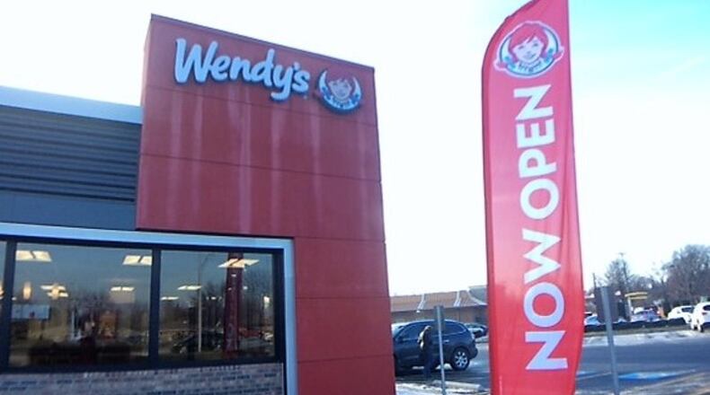 The newly remodeled Wendy’s restaurant at 4003 Wilmington Pike at East Stroop Road. MARK FISHER/STAFF
