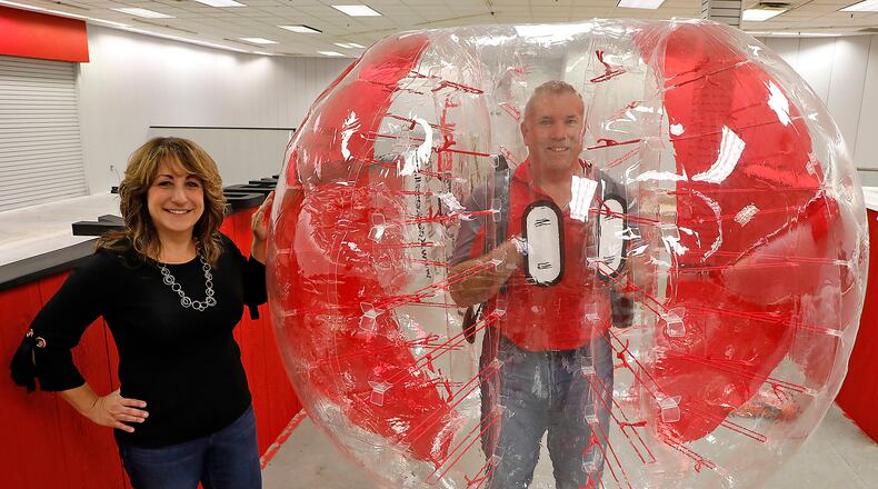 Knockerball Plus is just one of the many new businesses around Springfield which have opened in the past year. BILL LACKEY/STAFF