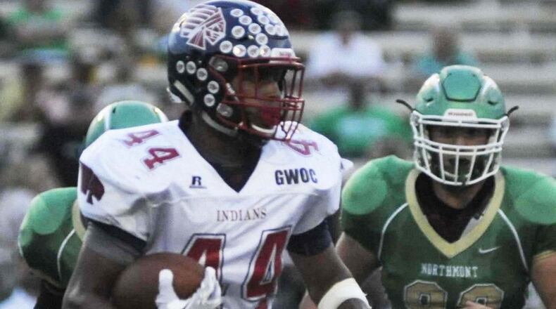Piqua running back Darien Tipps-Clemons. MARC PENDLETON / STAFF
