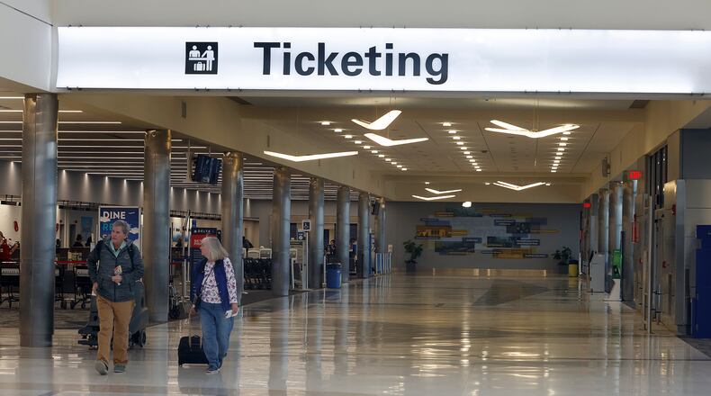 Dayton International Airport, Wednesday, Feb. 12, 2025. MARSHALL GORBY\STAFF