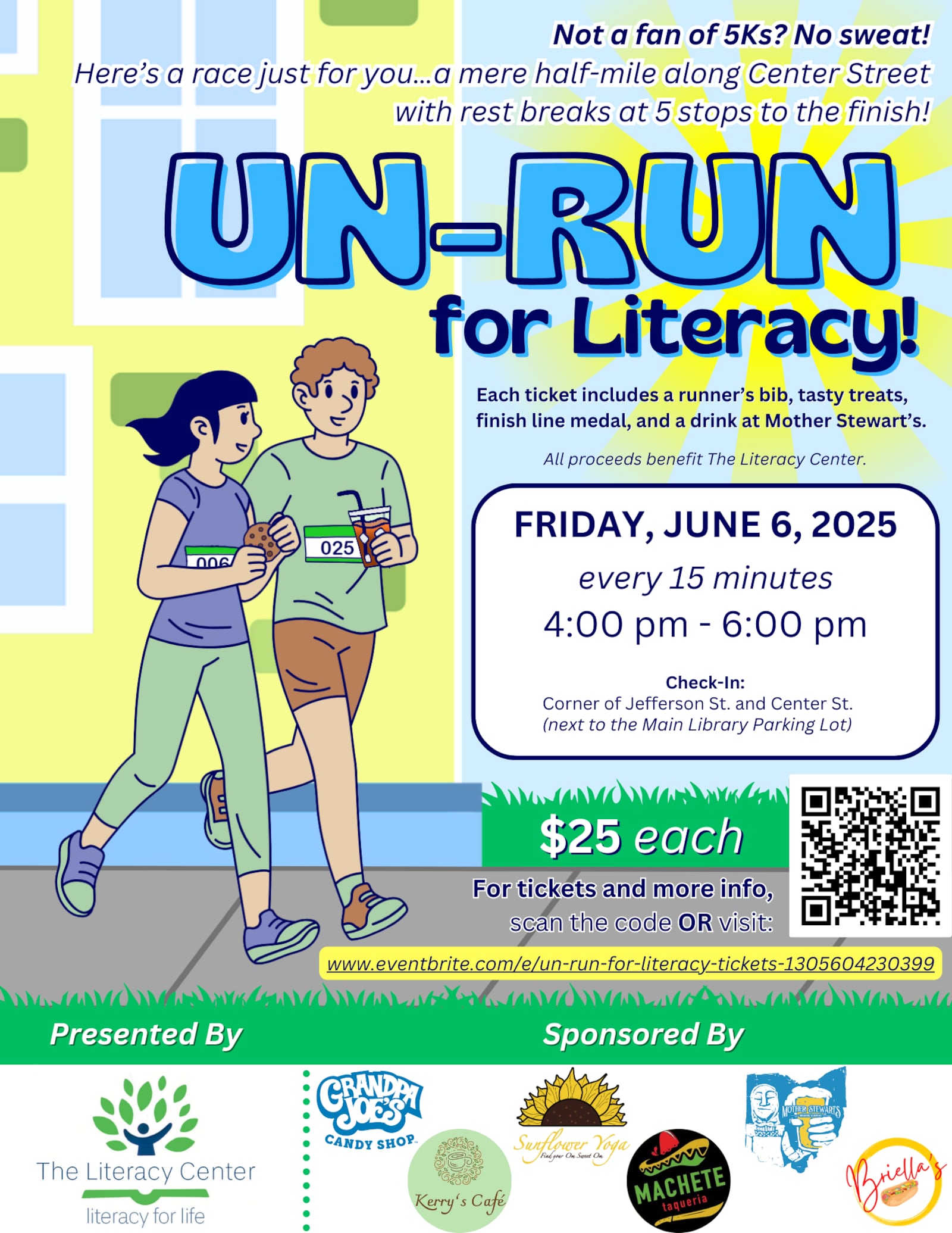 The Un-Run for Literacy will be held Friday, June 6, 2025. CONTRIBUTED
