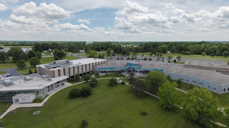 Aerial view of Clark State College Leffel Lane campus in Springfield, Ohio. Contributed