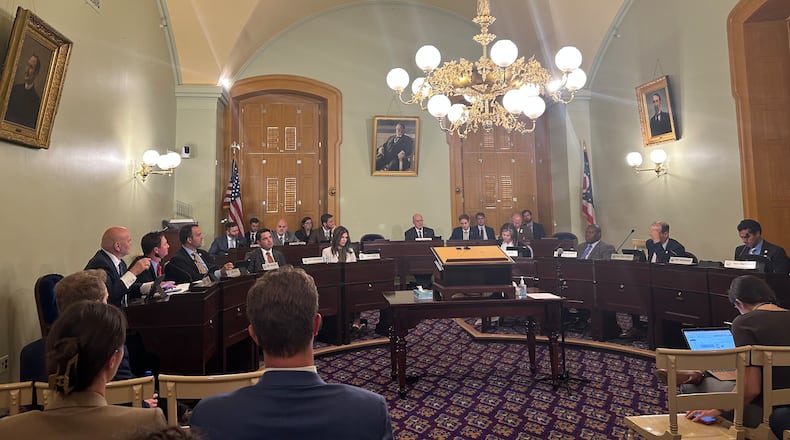 The Ohio House Ways and Means Committee debates amendments to a measure that will give property taxpayers relief in the face of enormous property value hikes. FILE