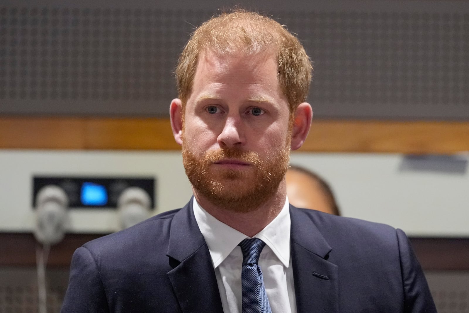FILE - Britain's Prince Harry speaks during a high level event sponsored by Lesotho at U.N. headquarters, Tuesday, Sept. 24, 2024. (AP Photo/Frank Franklin II, file)