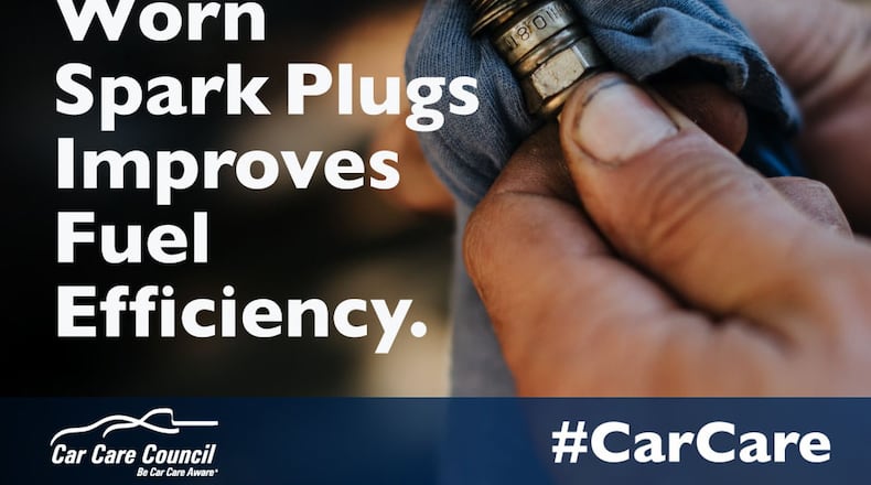 The Car Care Council recommends that consumers consult their owner s manual for the vehicle manufacturer s recommended spark plug replacement intervals. (Car Care Council graphic illustration)