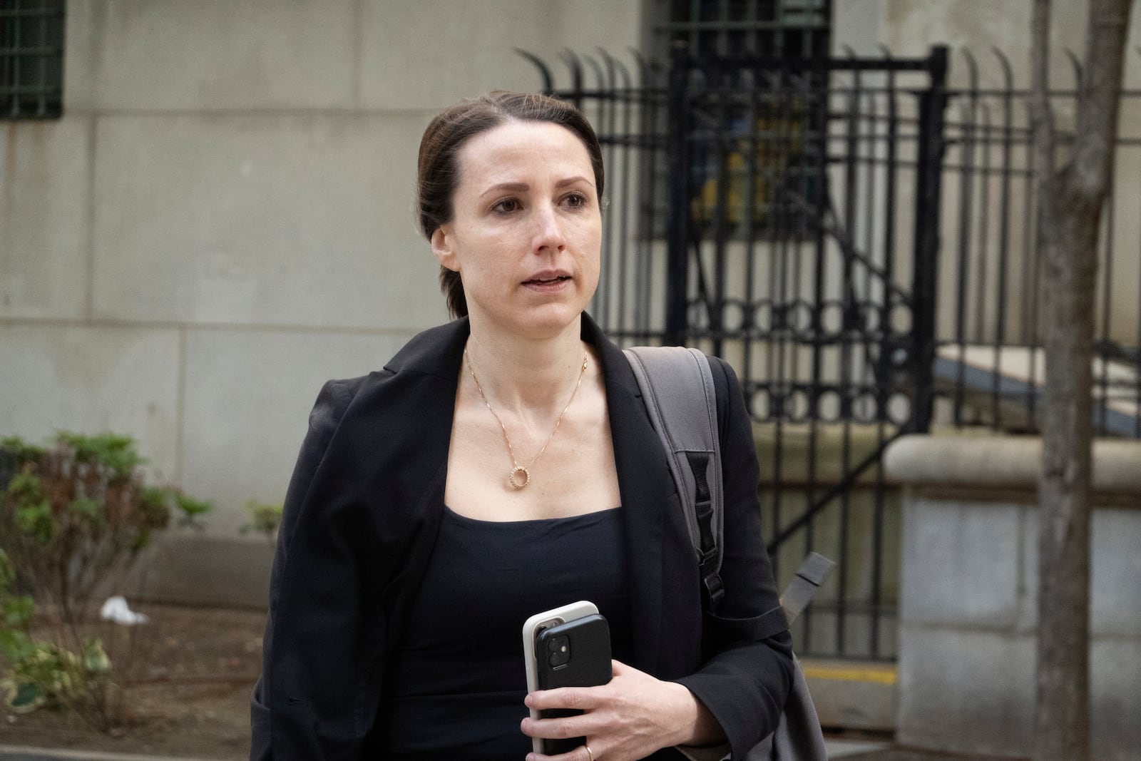 Prosecutor Christy Slavik enters court during the Sean "Diddy" Combs' sex trafficking trial on Monday, May 19, 2025. (AP Photo/Ted Shaffrey)