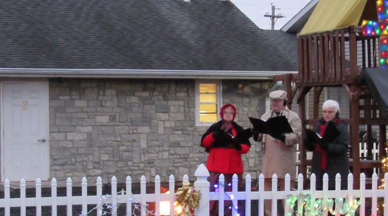 Carolers at the West Enon Church of God Drive Through Nativity Dec 5. Submitted photo