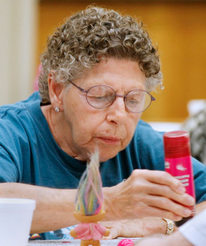 Seniors playing bingo