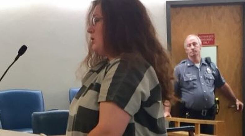 Courtney Konst in Clark County Municipal Court. Jeff Guerini/Staff