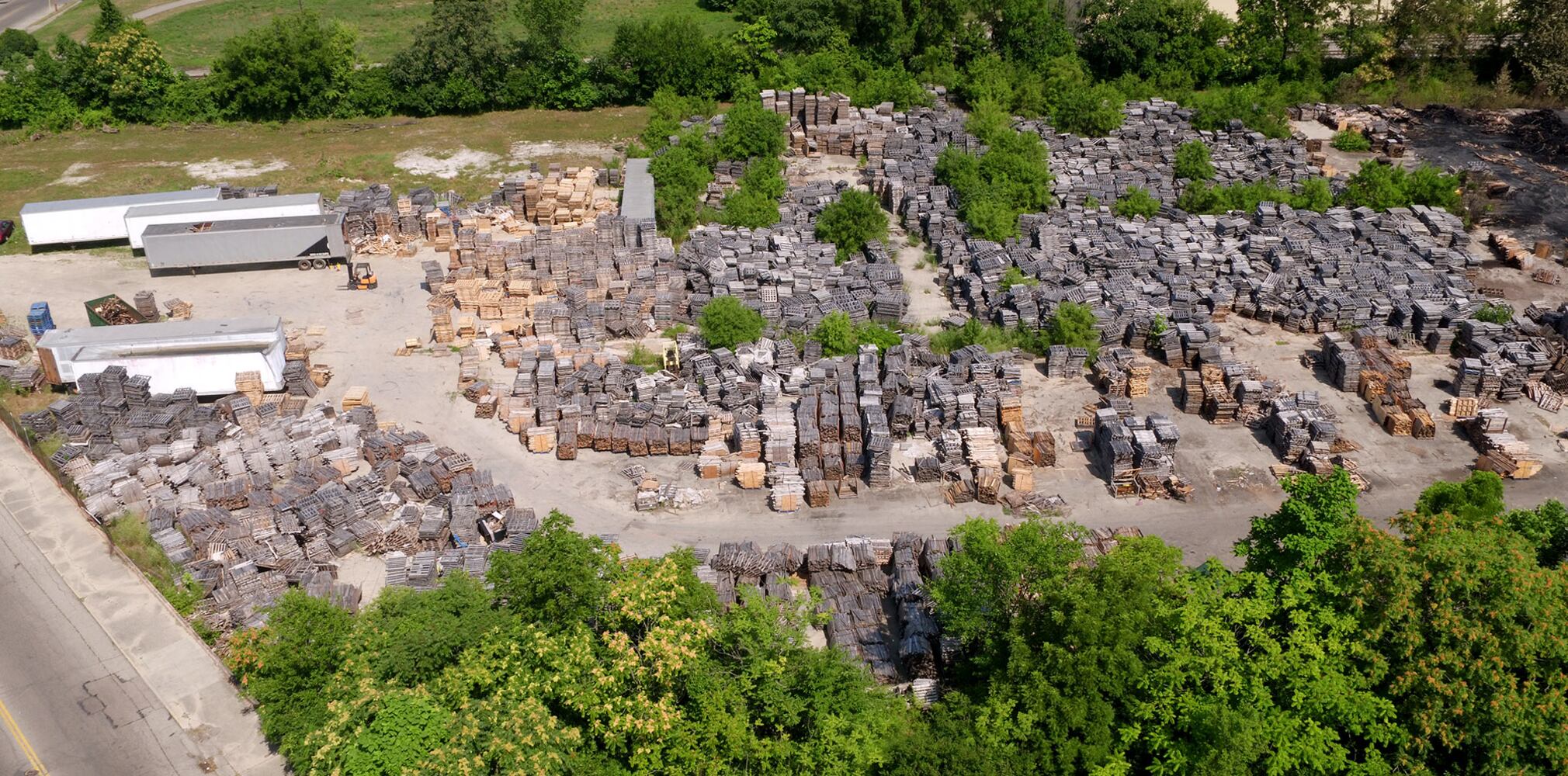 PHOTOS: What Springfield pallet yard looks like after fire