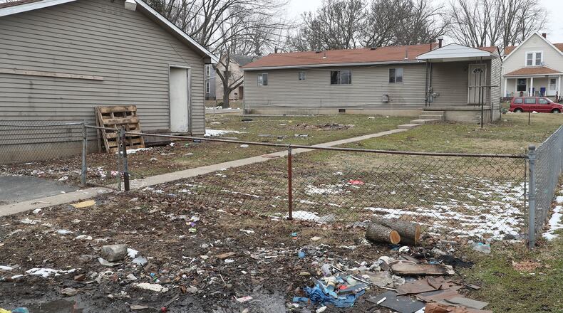 The city of Springfield has cleaned up 1803 Prospect St. The lot was covered with trash and neighbors described it as a junk yard in the middle of their neighborhood. BILL LACKEY/STAFF