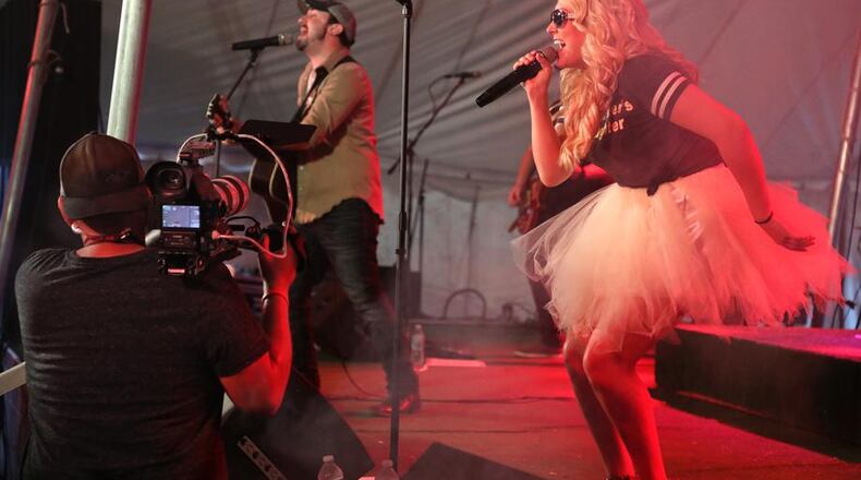 Kate Hasting performs at the Clark County Fair on Wednesday, July 25, 2018. BILL LACKEY/STAFF