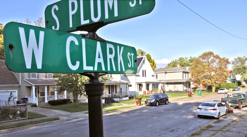 West Clark Street between Plum Street and Wittenberg Avenue will soon share the name of longtime former resident Youlish Rhodes Sr. BILL LACKEY/STAFF