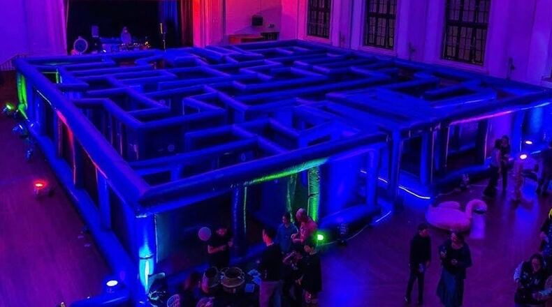 A giant Pac Man maze is coming to Cincinnati, Columbus, Cleveland and Indianapolis. Source: Immersive Gaming Event Company