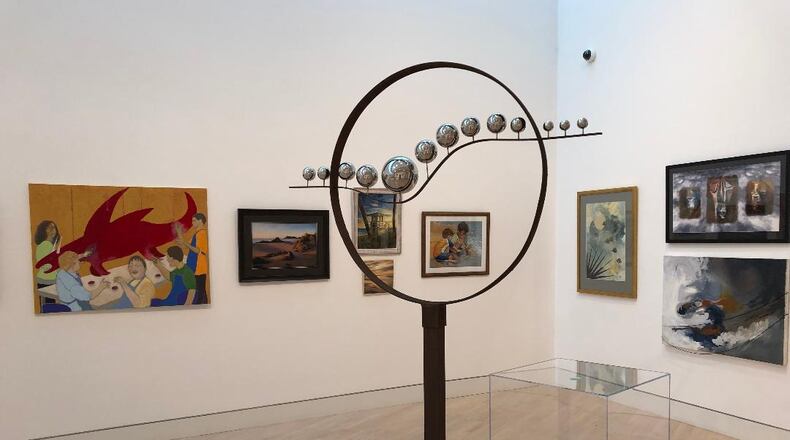 The Ohio Arts Council board approved $18.2 million in arts grants for 67 Ohio organizations, including to the Springfield Museum of Art for $16,336 for arts partnership and $33,824 for sustainability. Here, the museum's 75th Annual Juried Members' Exhibition featured a diverse group of 120 works that included large-scale sculptures and paintings. Photo by Brett Turner