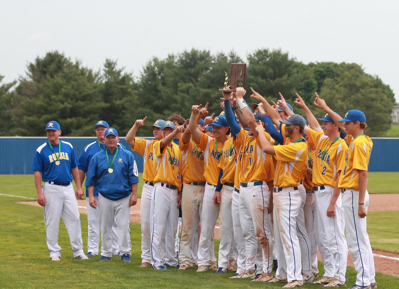 Russia-Cedarville DVII baseball regional final June 5, 2025, at Cedarville University.