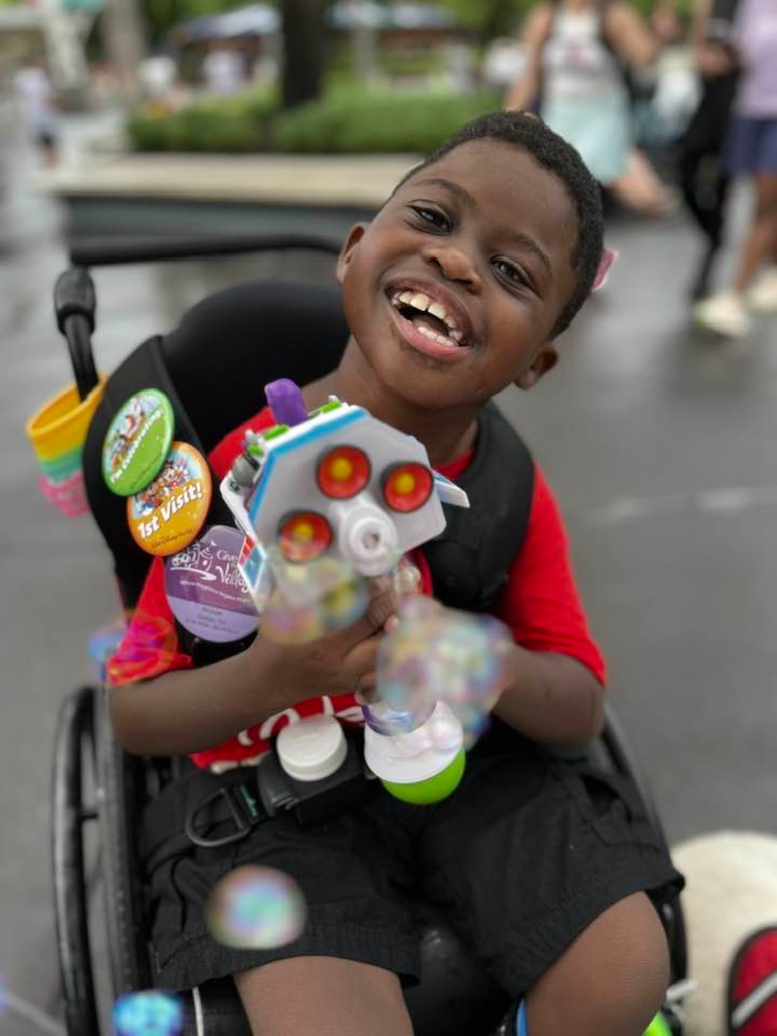 Bryson, from Dayton is celebrating at Walt Disney World.  He was the 1,900th  wish granted. by A Special Wish Foundation.
CONTRIBUTED
