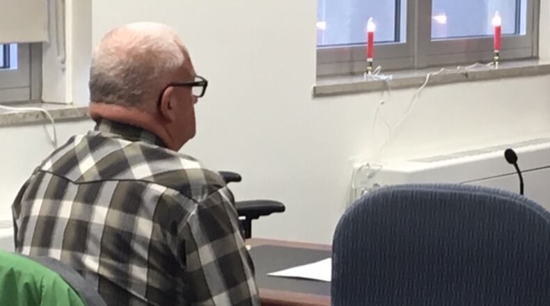 Jeffrey McClain pictured at a court hearing on Dec. 20. McClain faces child sex crime charges against three alleged victims. JENNA LAWSON/STAFF.