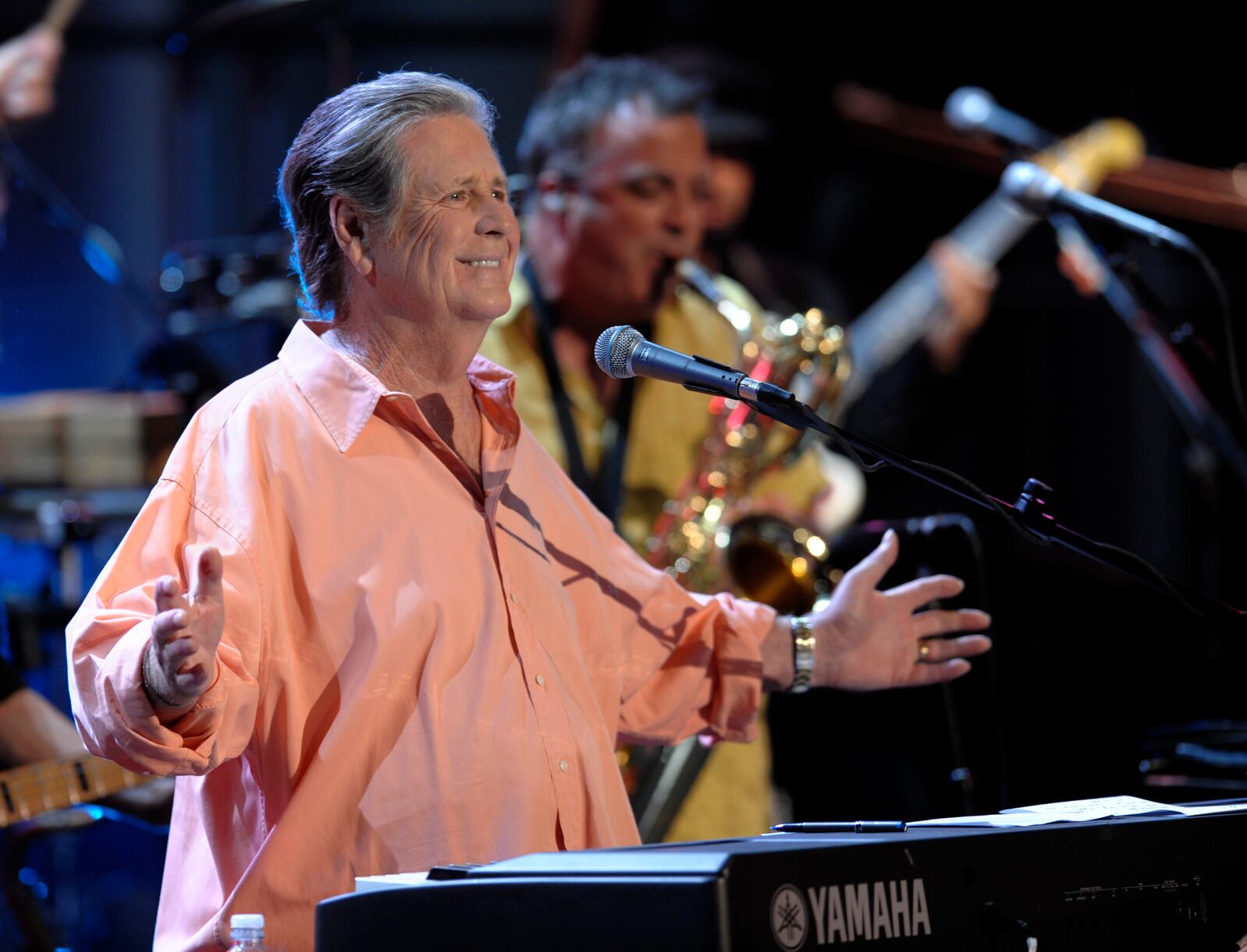 FILE - Brian Wilson performs as part of Nissan Live Sets on Yahoo! Music in Los Angeles, Wednesday, July 30, 2008. (AP Photo/Chris Pizzello, File)