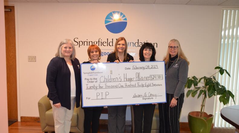 The Springfield Foundation has granted $24,138 to the Children’s Hunger Alliance. Contributed