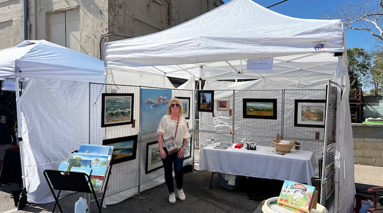 Robine Wright will be the featured artist at the Mad River Art League's Spring Art Fair at Mother Stewart's Brewing Company's parking lot on Saturday. A variety of art will be available including an appearance of a silhouette artist who can do work on sight.