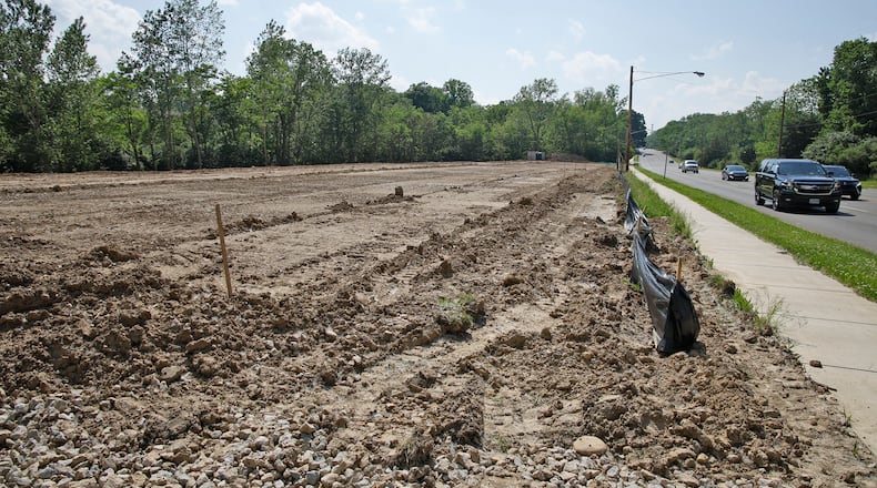 The site of a future senior care center on East Home Road at the intersection with North Belmont Avenue Wednesday, May 22, 2024. BILL LACKEY/STAFF