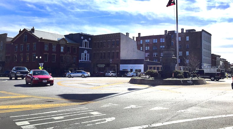 A picture of downtown Urbana in 2017. JEFF GUERINI/STAFF