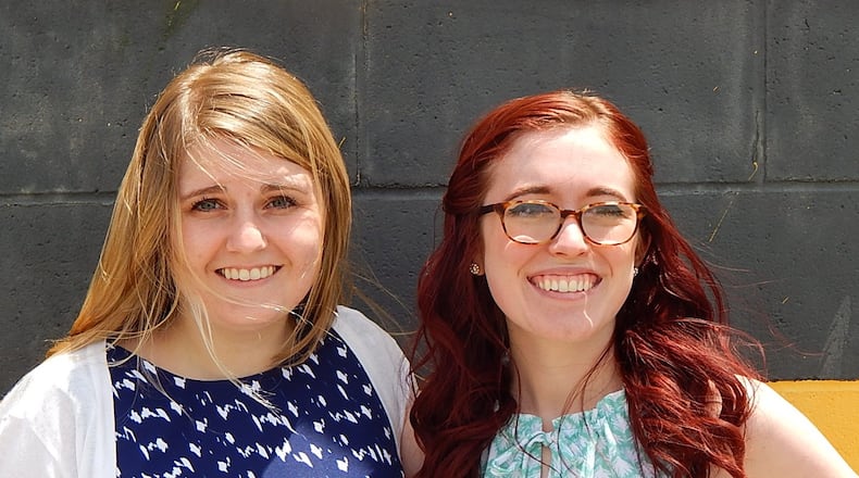 Megan Haerr (left) and Sarah Durham were two of the recipients of CCRTA Scholarships in 2016. SUBMITTED