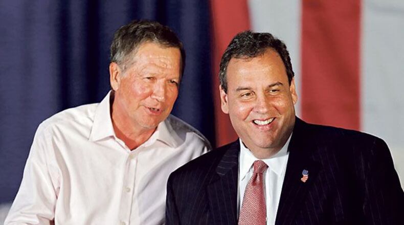 New Jersey Gov. Chris Christie (right) campaigned with Ohio Gov. John Kasich during last fall's election.