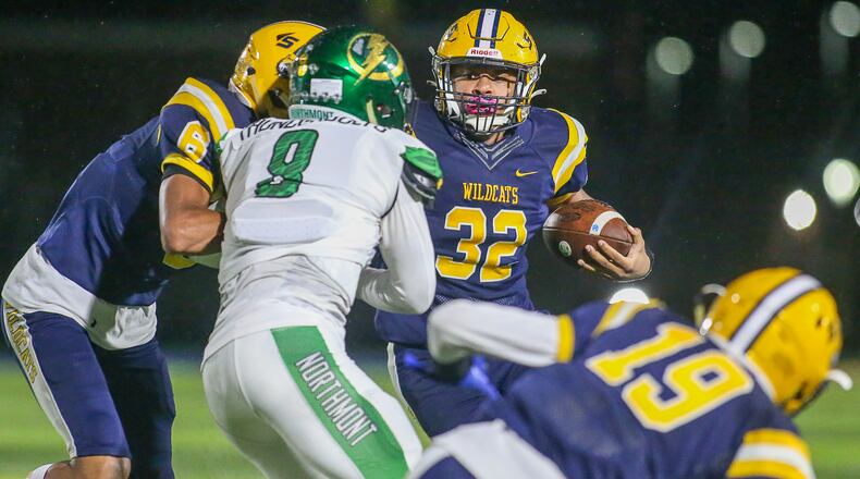 Springfield defeated Northmont 42-7 in a Division I, Region 2 playoff game at Springfield on Oct. 29, 2021. Michael Cooper/CONTRIBUTED