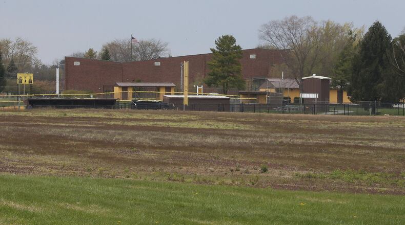 The field southeast of the current Kenton Ridge High School where the new school will be built. BILL LACKEY/STAFF