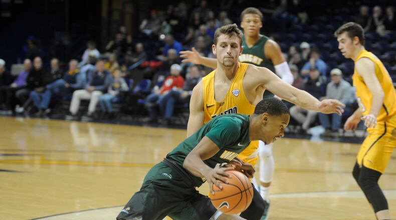 WSU’s Jaylon Hall. Wright State defeated host Toledo 77-69 in a men’s college basketball game on Sat., Dec. 16, 2017. MARC PENDLETON / STAFF