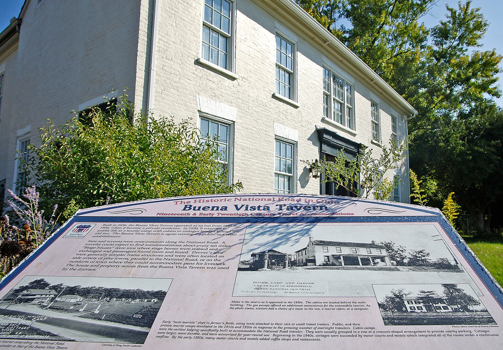 The Buena Vista Tavern at 8518 East National Road in Clark County has been a tavern, camp ground, private residence and a lamp shop since it was built 1836. BILL LACKEY/STAFF