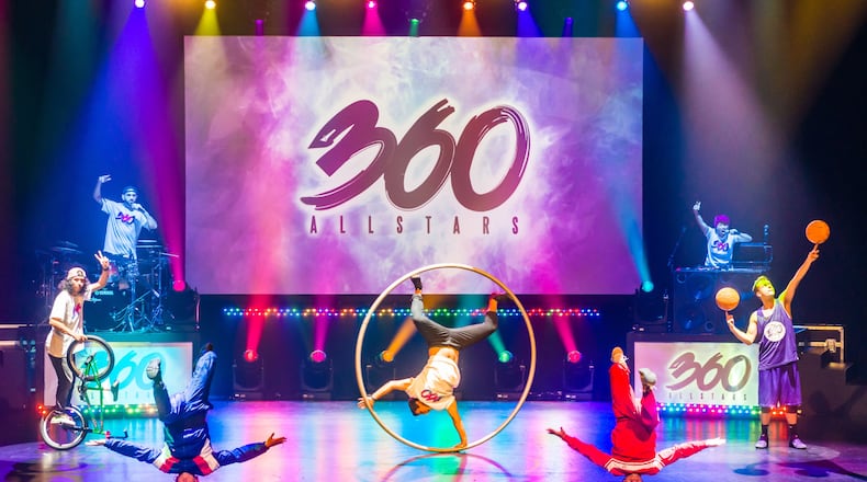The 360 ALLSTARS will deliver a supercharged urban circus with athletes and artists together during the upcoming Clark State Performing Arts Center season.