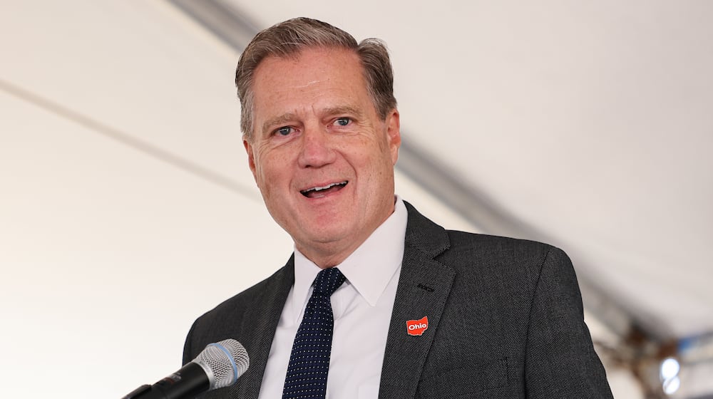 Rep. Mike Turner (R-Dayton) speaks during a groundbreaking ceremony on Friday, Sept. 26 held by onMain ahead of construction of the first building on the former Montgomery County Fairgrounds in Dayton. Turner, who helped bring the onMain project to fruition, announced Monday he is seeking reelection. BRYANT BILLING/STAFF