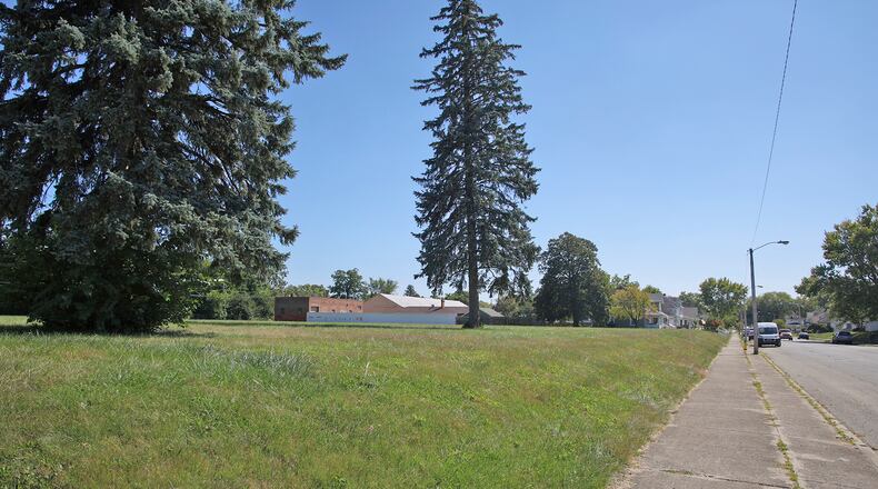 The site of the former Elmwood Elementary School along Clairmont Avenue where a housing development is proposed. BILL LACKEY/STAFF