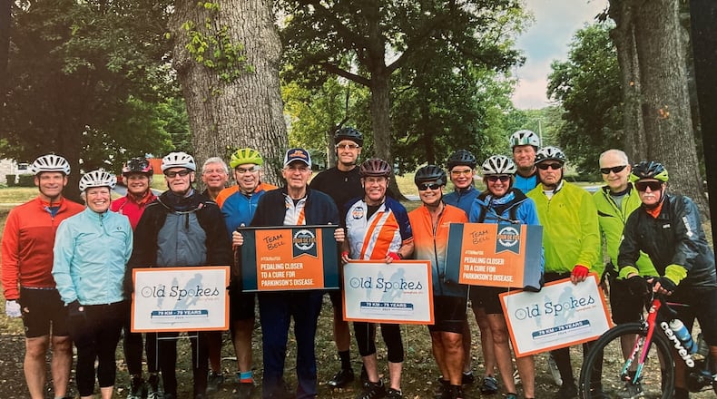 Shown after last year’s Tour de Fox ride are Members of Team Bell and the Old Spokes bicycle club. TOM STAFFORD / CONTRIBUTED