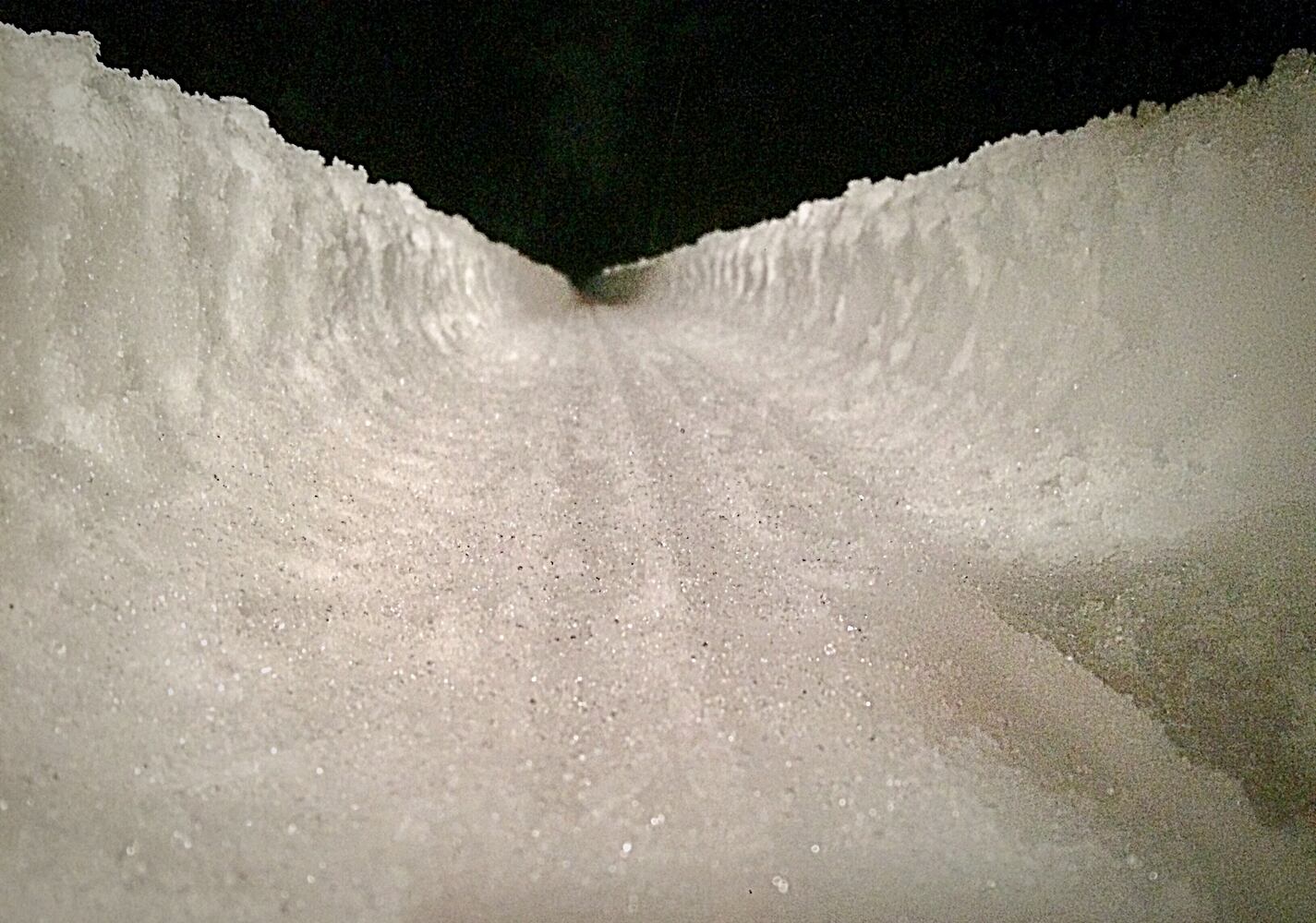 Tire track Through the snow Clark County