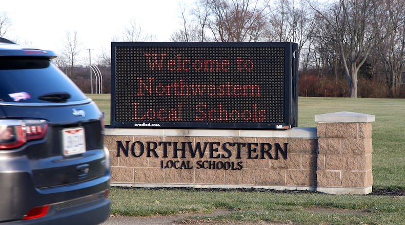 Northwestern Local School District's campus Thursday, Nov. 30, 2023. BILL LACKEY/STAFF