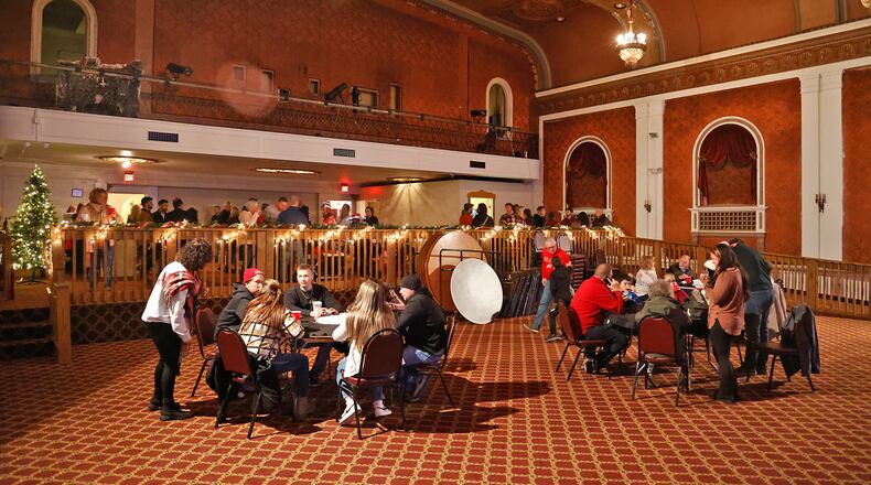 A reception was held in the State theater Nov. 25, 2022 during the Holiday in the City celebration. BILL LACKEY/STAFF