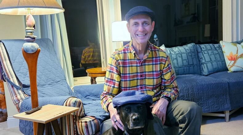 Teddy and Ed, his fearless leader, looking dapper in their Irish caps. CONTRIBUTED