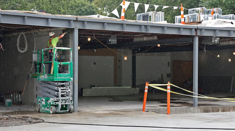 In this file photo, work continued on the Springfield Museum of Art on Monday, August 7, 2023. BILL LACKEY/STAFF