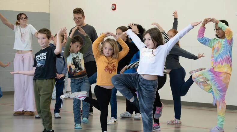 Youth performers rehearse a scene from Springfield Jr. Civic Theatre's upcoming production of "Disney's The Jungle Book Kids" on Thursday, Dec. 18, Friday, Dec. 19 and Saturday, Dec. 20 at the John Legend Theater. CONTRIBUTED