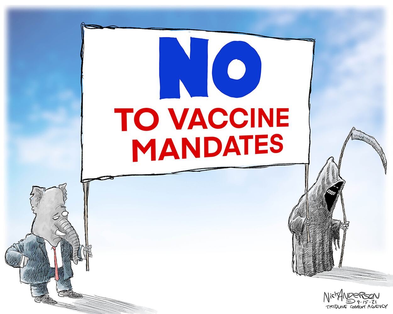 Week in cartoons: Religious exemptions, California recall and more